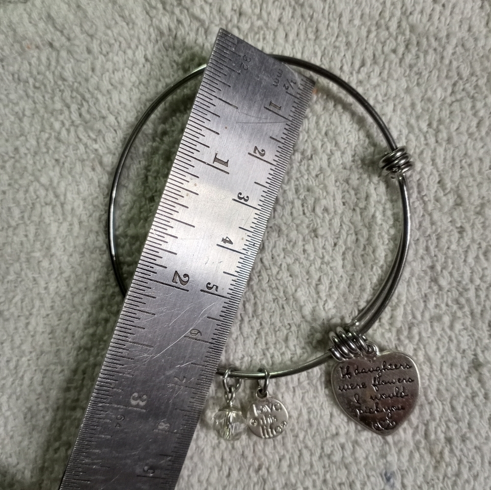 If daughters were flowers I would pick you love this life charm bracelet - Picture 2 of 5